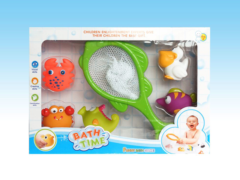 Fishing Net And 5 PCS Water Toys