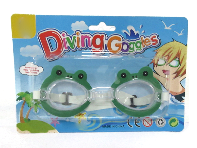 Cartoon Frog  Goggles