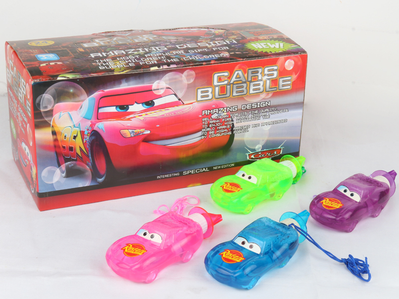 24PCS Cars Bubble Toys with Whistle   4 Colors