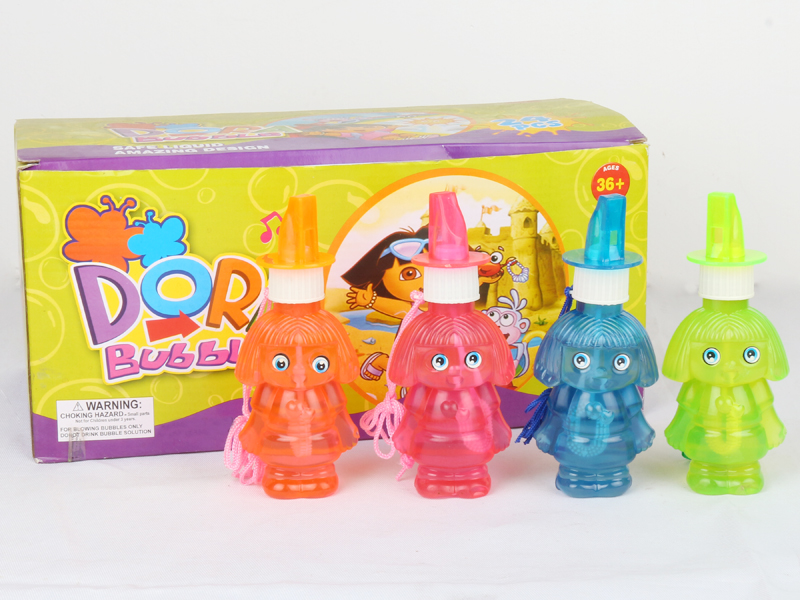 24PCS Dora  Bubble Toys with Whistle 4 Colors