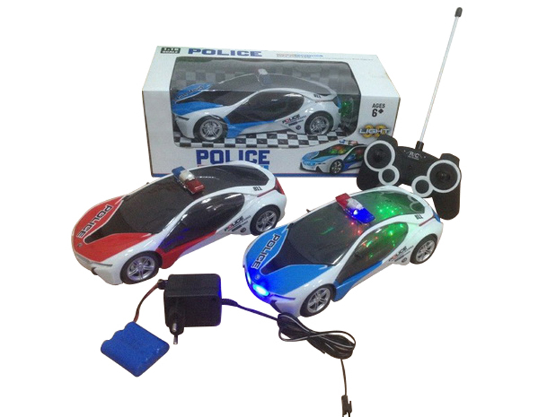 1:16 4CH Radio Control Simulation Police Car with Battery,Charger