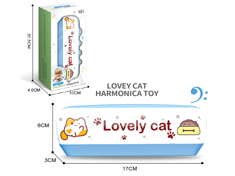 Cartoon Cat Harmonica