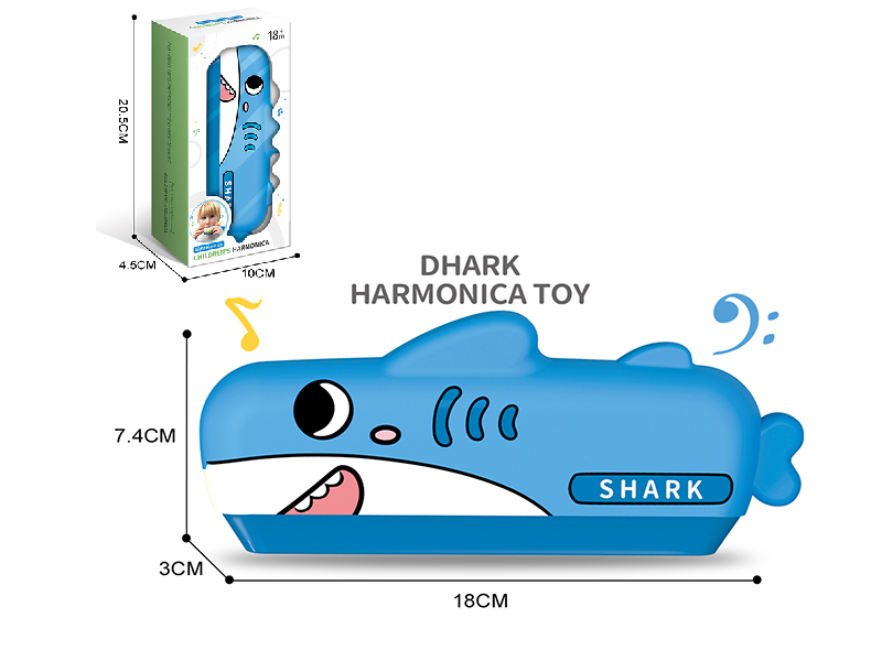 Cartoon Shark Harmonica (Silicone)