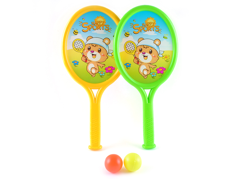 Cartoon Bear Rackets With 2pcs ball(2 color)