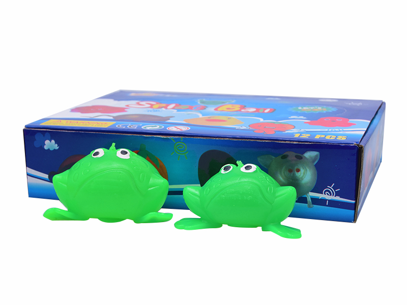 12PCS Frog Vent Ball Toy