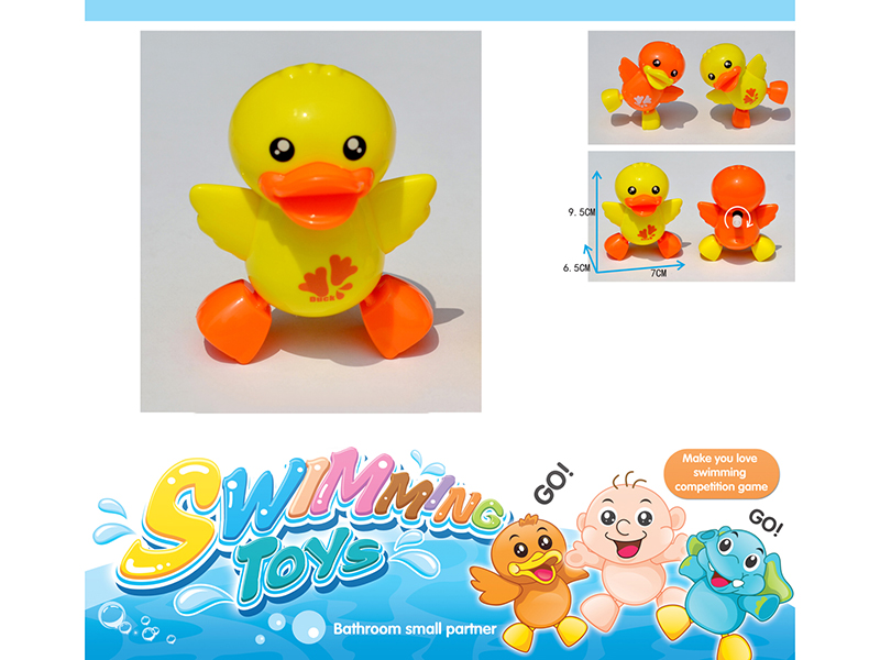 Wind Up water-land Duck(Colour Mixture)