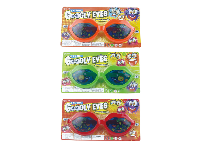 Glasses Toy( 3 ITEMS 3 COLOR MIXED)