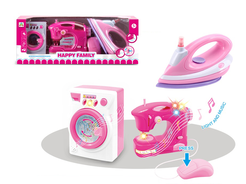 Electric Iron Washing Machine Sewing Machine Set