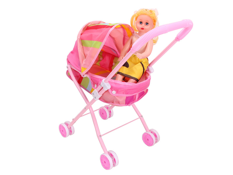 16' Doll + Baby Stroller(iron)