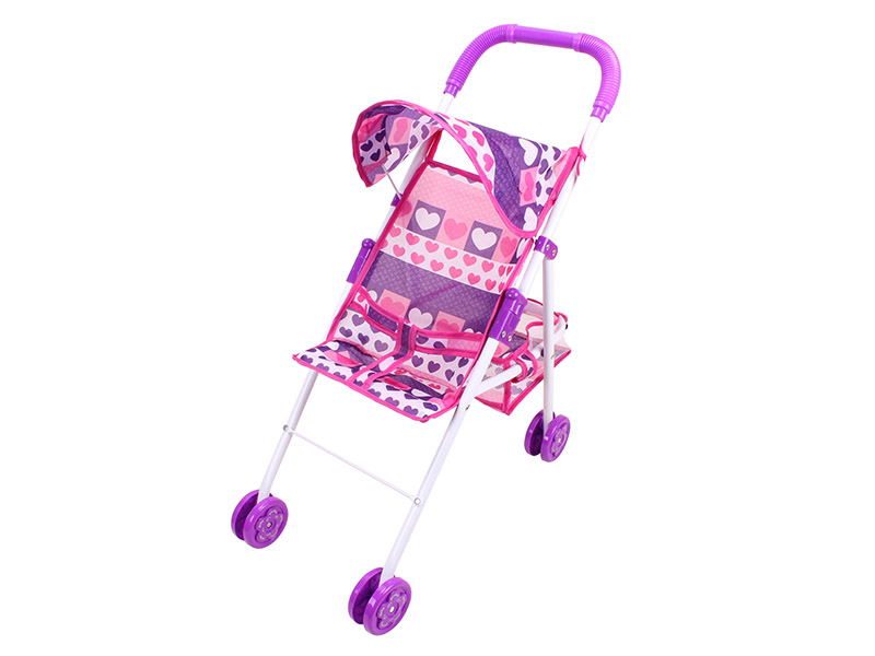 Baby Sunshade Cart(white iron purple cloth)