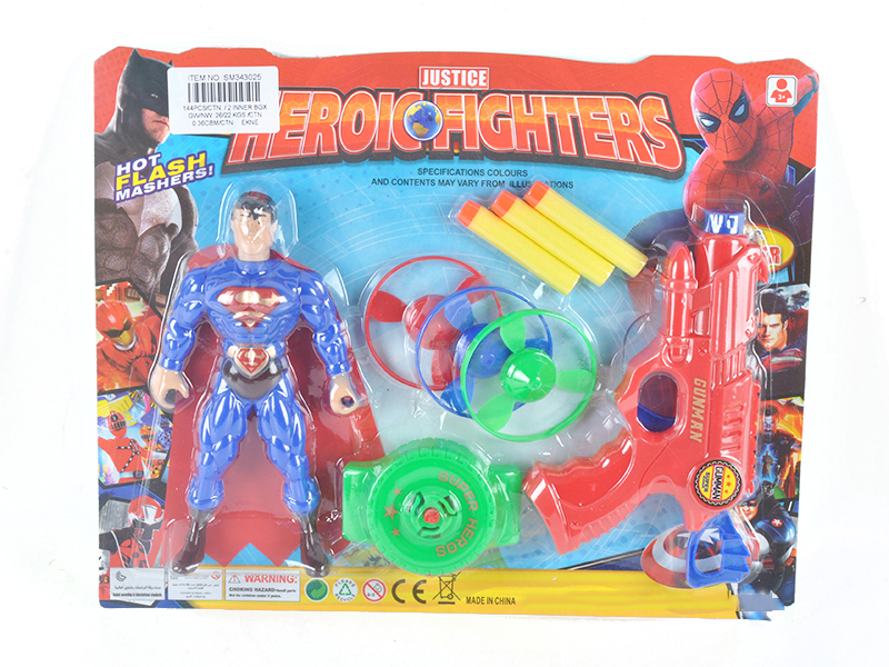 Superman With Gun Set With Light