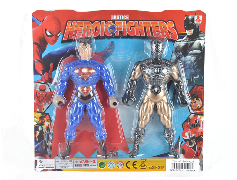 Spider-Man And Superman Set With Light