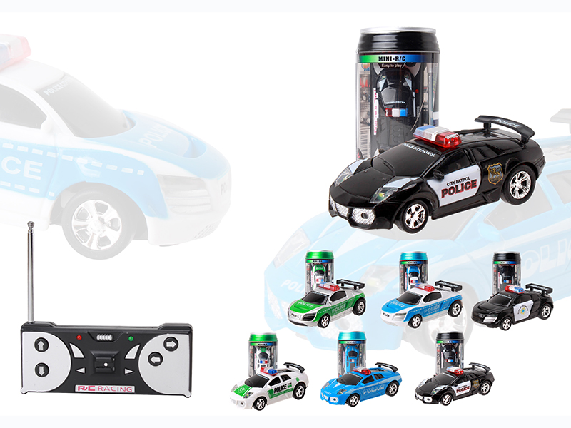 Ring-Pull Can  Mini Remote Control Police Car