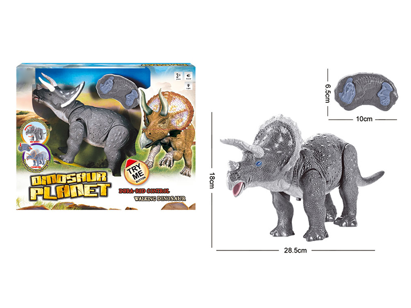 Simulated Infrared Ray Remote Control Triceratops With Sound And Light