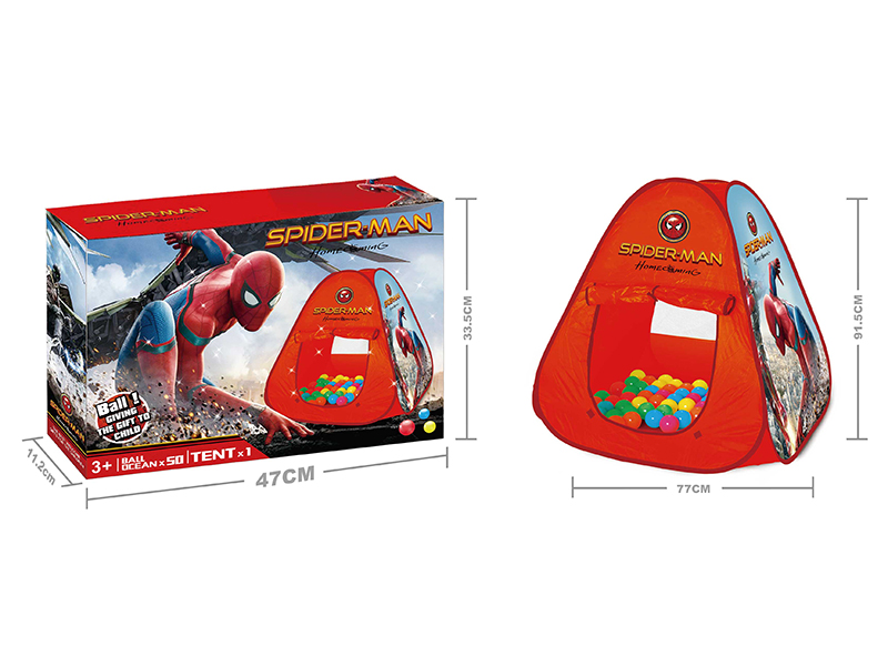 Spider-Man Children Tent With 50PCS 6CM Balls