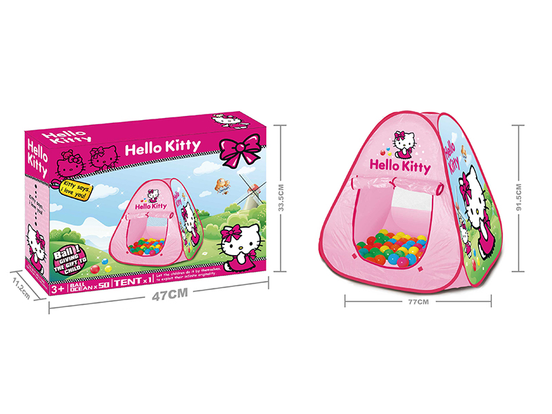 Hello Kitty Children Tent With 50PCS 6CM Balls