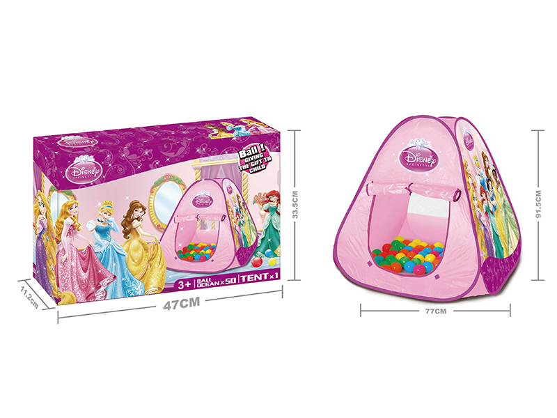 Princess Children Tent With 50PCS 6CM Balls