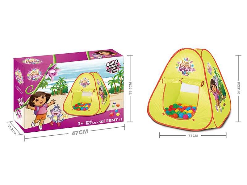 Dora Children Tent With 50PCS 6CM Balls