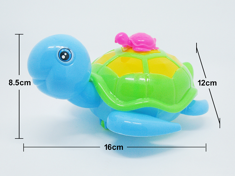 Cartoon Pull Line Turtle With Bell(3 Colour Mixed)