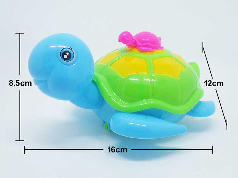 Cartoon Pull Line Turtle With Light And Bell