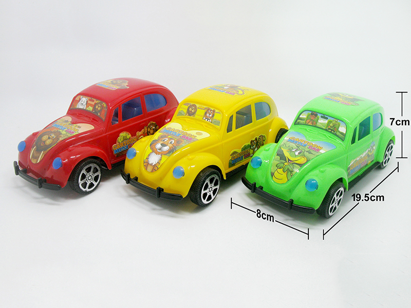 Cartoon Pull Line Animals Car With Bell