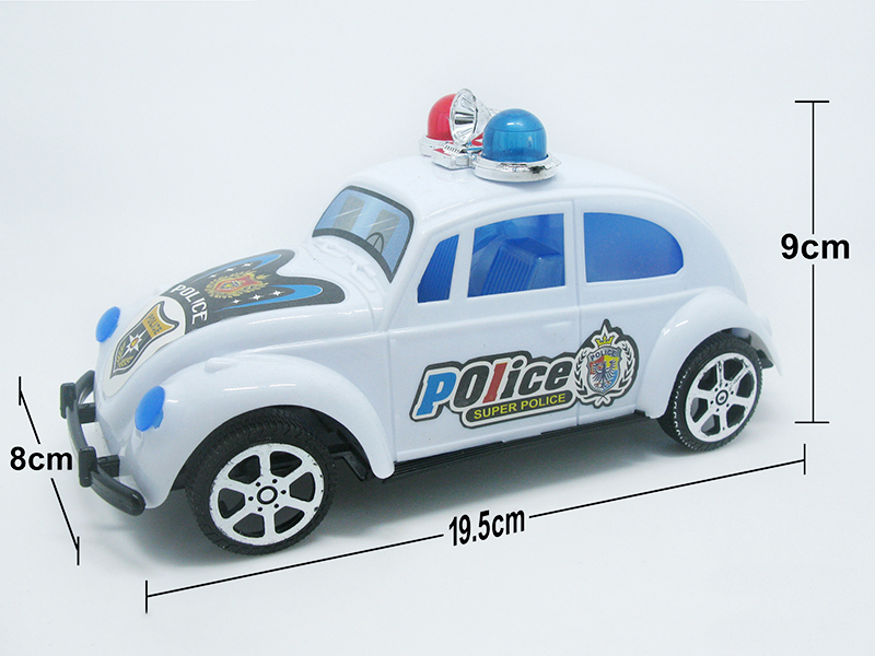 Cartoon Pull Line Police Car With Bell