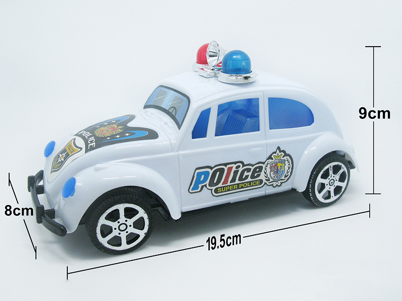 Cartoon Pull Back Police Car