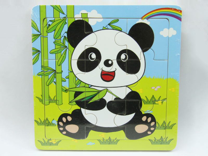 Wooden Intelligent Early Education Panda Puzzle