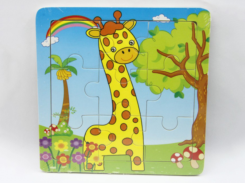 Wooden Intelligent Early Education Giraffe Puzzle