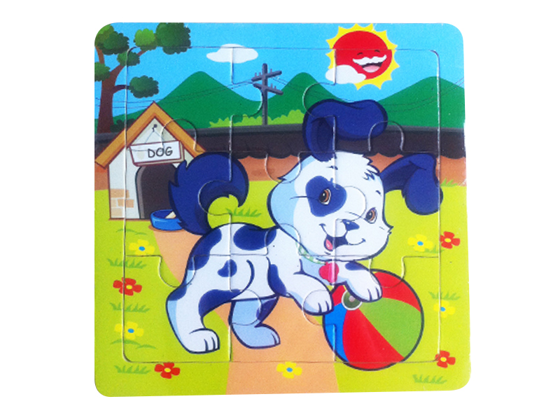 Wooden Intelligent Early Education Dog Puzzle