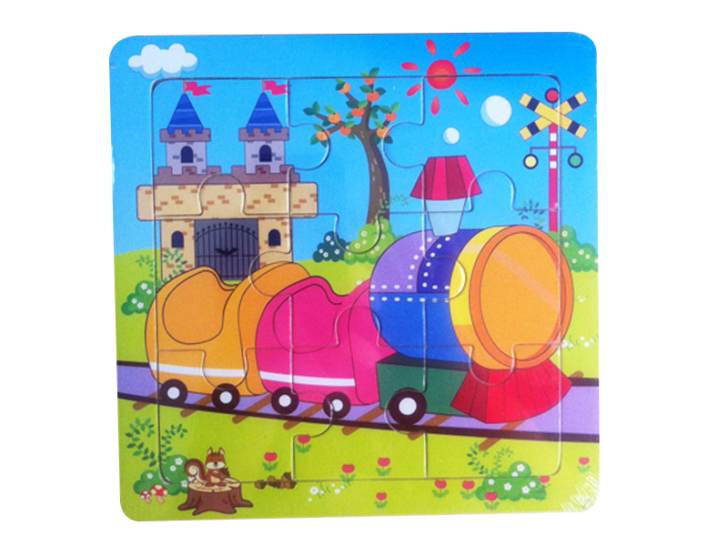 Wooden Intelligent Early Education Train Puzzle