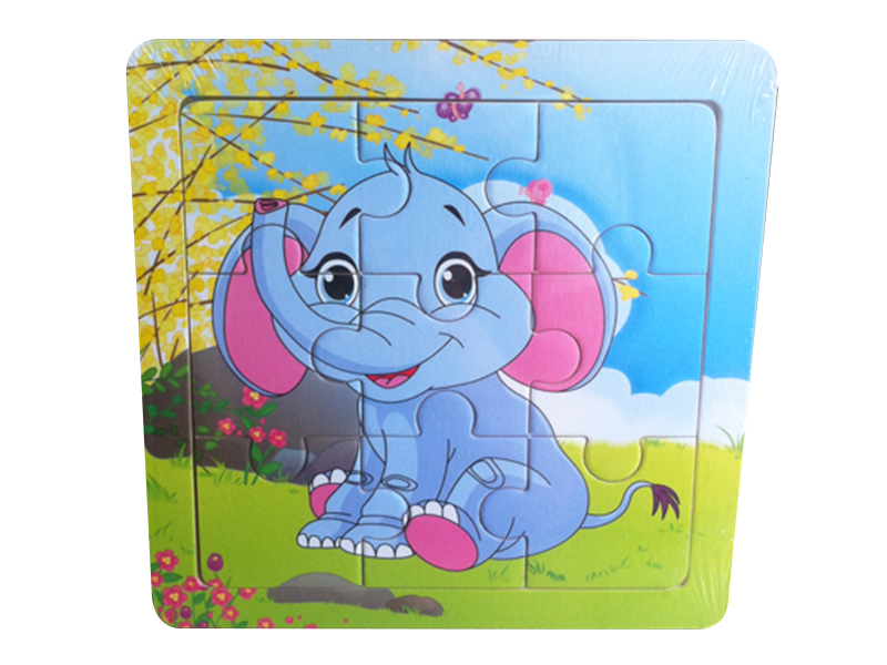 Wooden Intelligent Early Education Elephant Puzzle