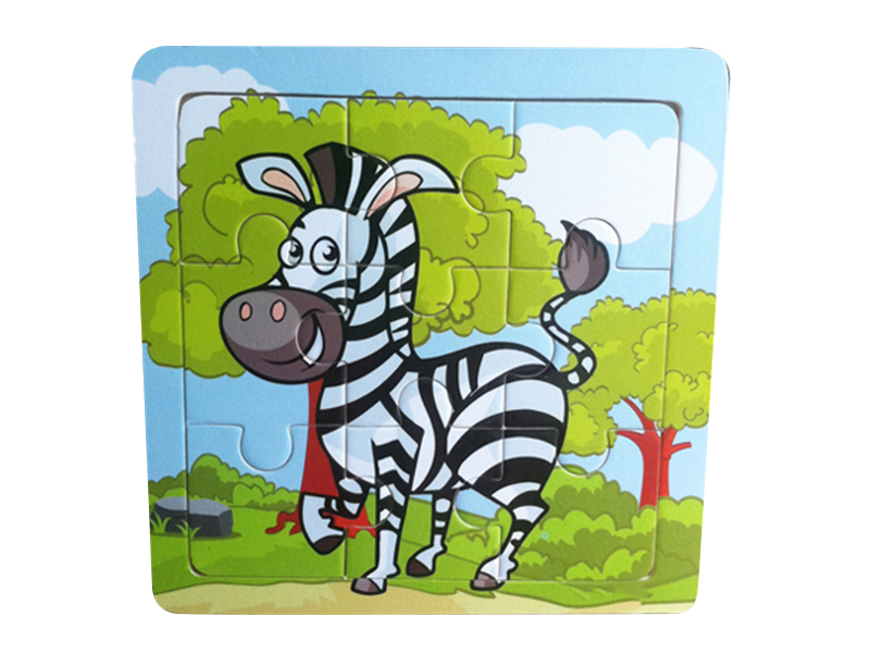 Wooden Intelligent Early Education Zebra Puzzle