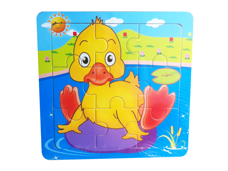 Wooden Intelligent Early Education Little Duck Puzzle