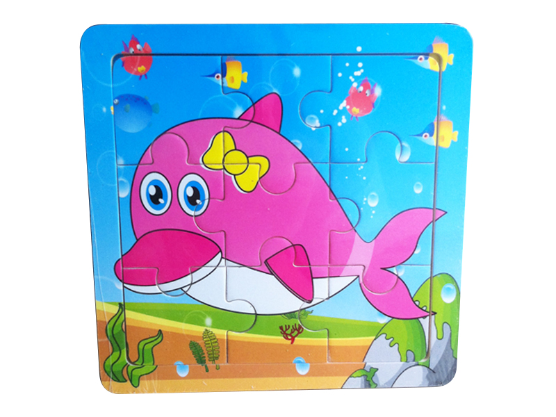 Wooden Intelligent Early Education Dolphin Puzzle