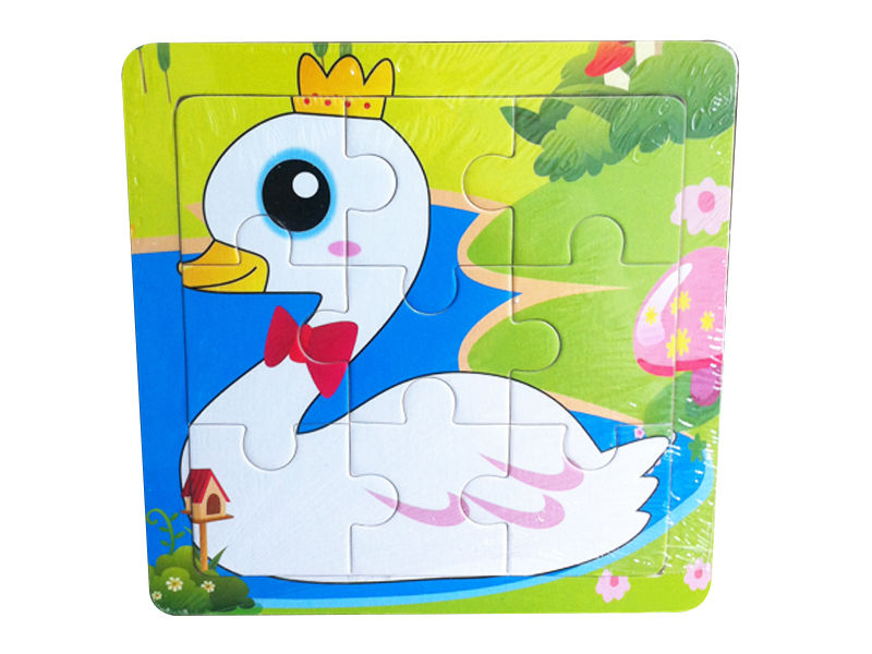 Wooden Intelligent Early Education White Swan Puzzle