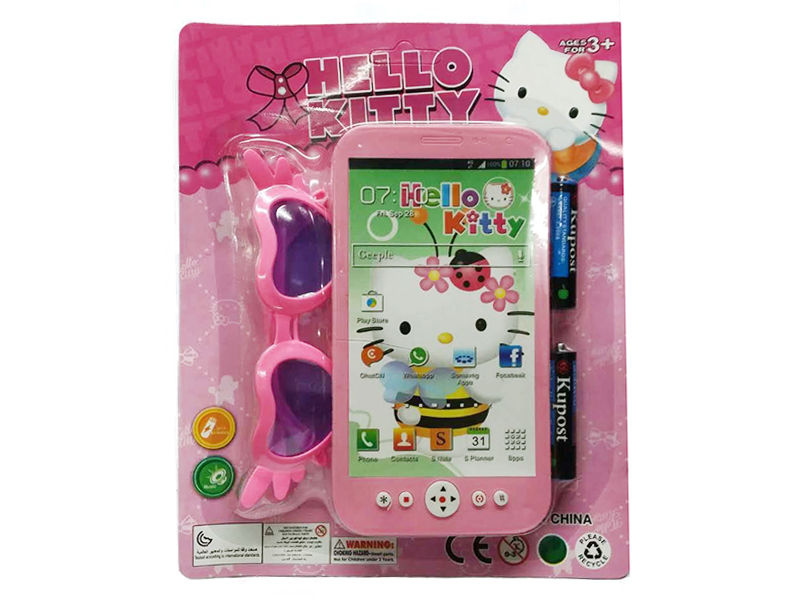 Hello Kitty Mobile Phone With Glasses