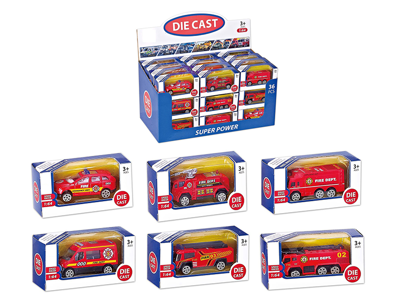 1:64 Alloy Fire Engine