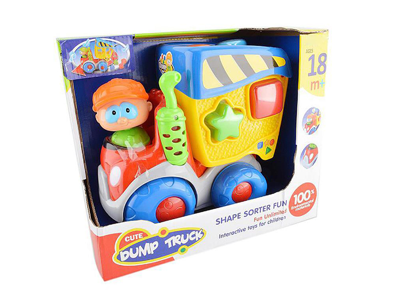 B/O Cartoon Building Blocks Car