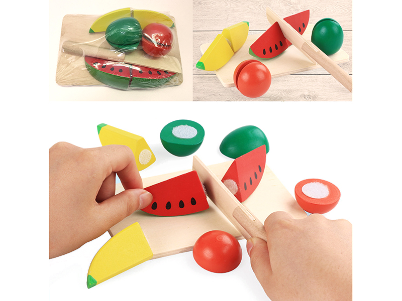 Wooden Cutting Fruits Set