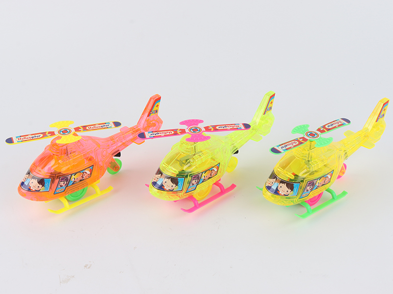 Transparent Cartoon Pull Line Airplane(With Light)