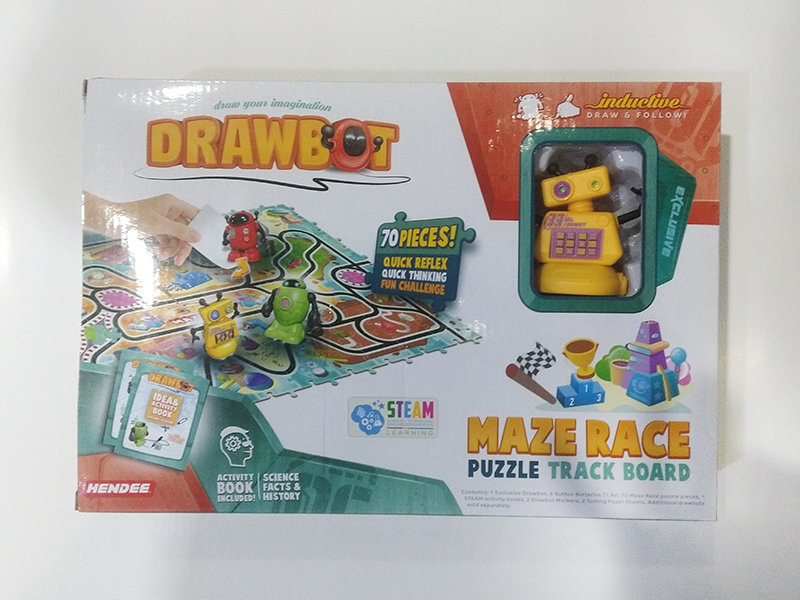 Line Tracking Robot With 70 Pieces Puzzle Set