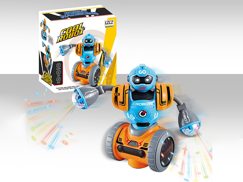 B/O Bump And Go Robot With Light And Music(2 Color)