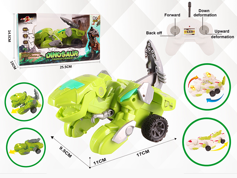 4CH R/C Dinosaur Transformers With Light