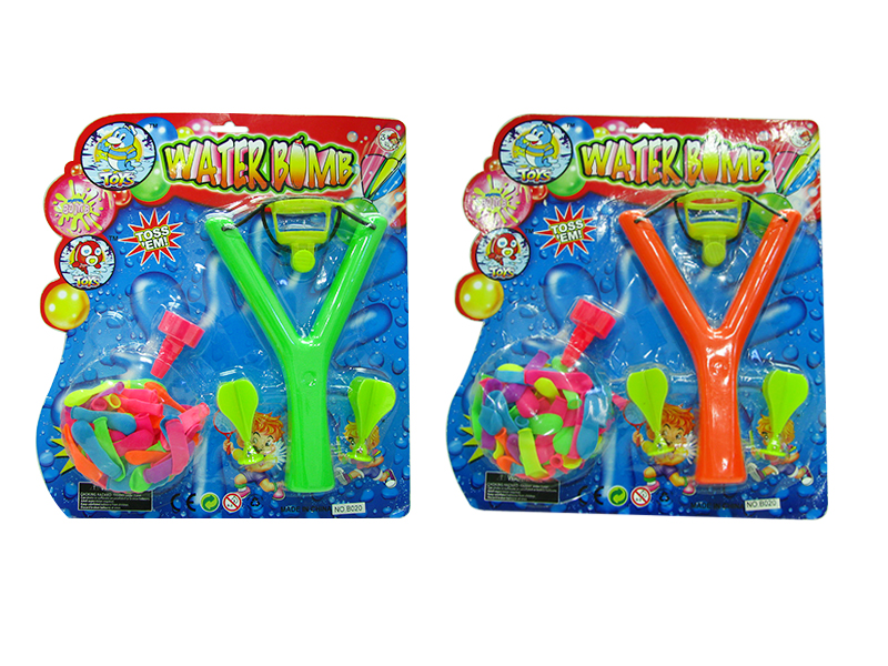 Y Shaped Slingshot + 80pcs Fluorescent Water Balloon