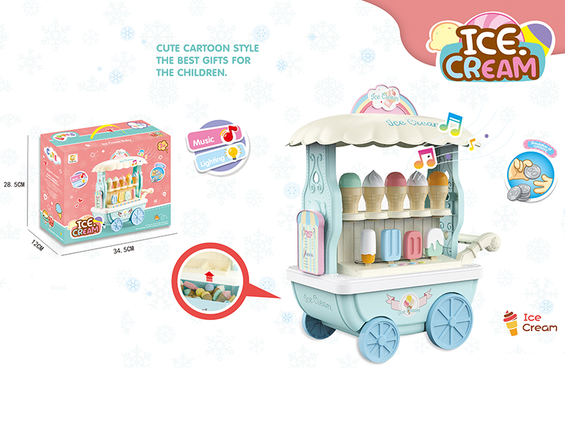 Multifunctional Ice Cream Trolley