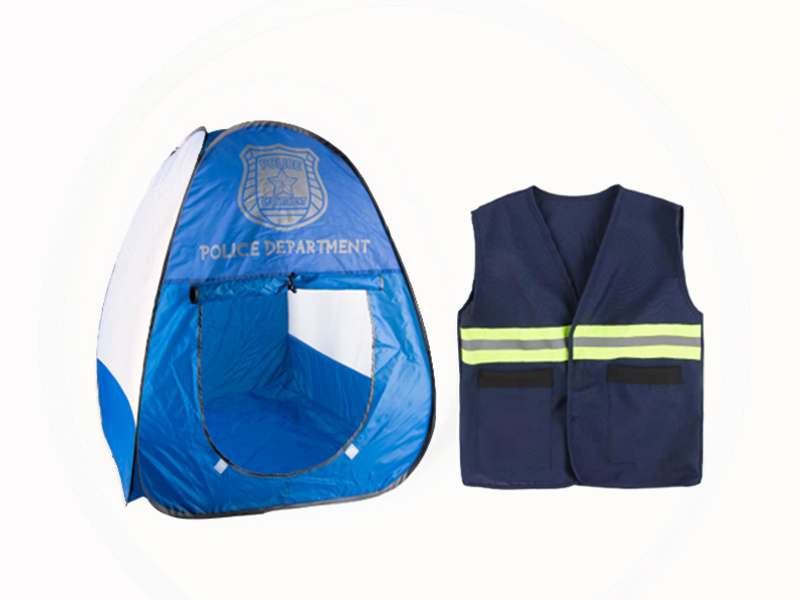 Police Tent With Police Costume