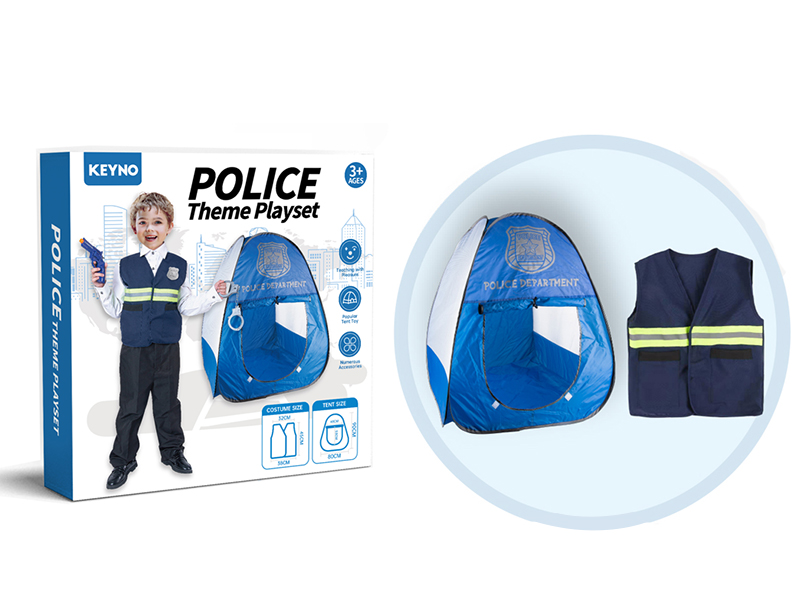 Police Tent With Police Costume