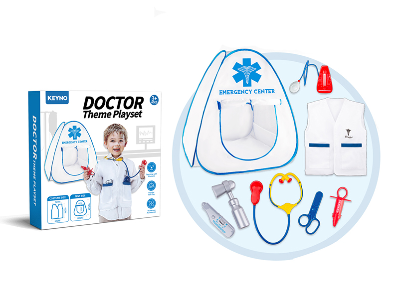 Hospital Tent With Doctor Costume And Medical Toy