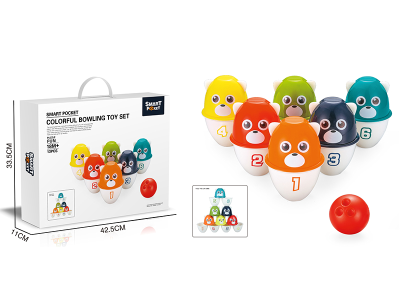 Colorful Bowling Toy Set